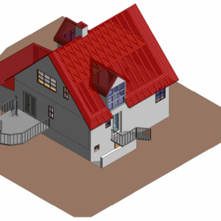 3D-visualisering af ny kvist og tagkonstruktion i Køge