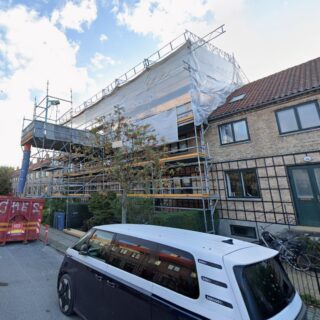 Ejendom på Frederiksberg med hævning af hanebånd i tagkonstruktionen