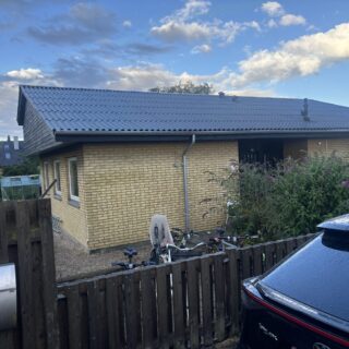 Enfamiliehus i Skibby med projekt om nedrivning af bærende væg